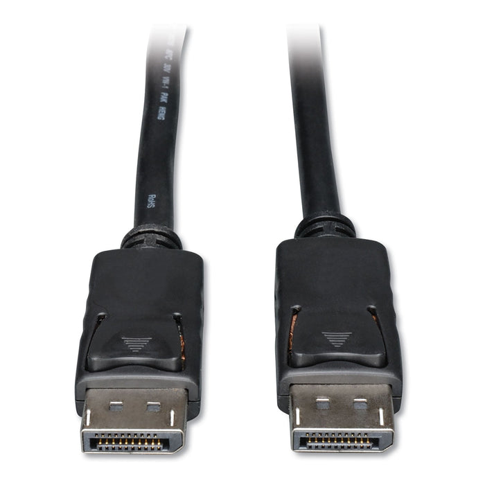 Tripp Lite DisplayPort to DisplayPort Cable 4K with Latches, 10 ft, Black