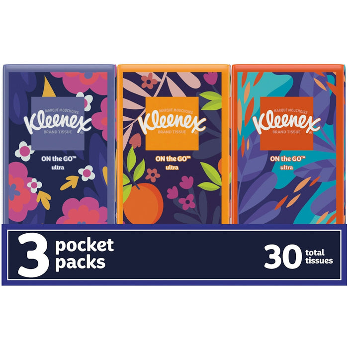 Kleenex On The Go Packs Facial Tissues, 3-ply, White, 30 Sheets/pack, 36 Packs/carton by Pasteur Pharmacy