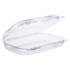 Dart StayLock Clear Hinged Lid Containers, 9.4 x 6.8 x 2.1, Clear, Plastic, 250/Carton