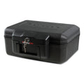 Sentry 1200 Series Fire Chest, 0.18 cu ft, 14.3w x 11.2d x 6.1h, Black