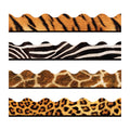 TREND Terrific Trimmers Print Board Trim, 2.25" x 156 ft, Animal Prints, Assorted Colors/Designs
