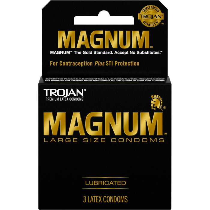 Trojan Magnum Condoms, Premium Latex, Lubricated, Large Size by Pasteur Pharmacy