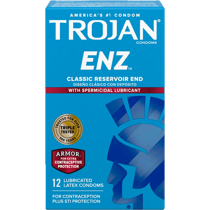 Trojan Spermicidal Lubricated Premium Latex Condoms by Pasteur Pharmacy