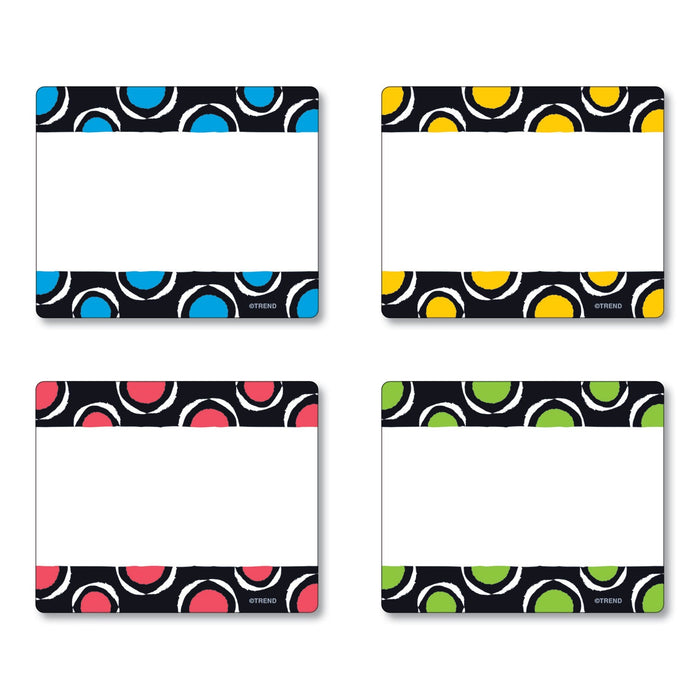 TREND Terrific Labels, 2.5 x 3, 4 Assorted Designs/Colors, 36 Labels/Pack