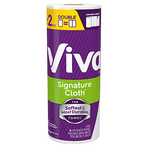 Viva Signature Cloth Paper Towels, Choose-A-Sheet, 2 Double Rolls by Pasteur Pharmacy