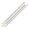 Boardwalk Unwrapped Paper Straws, 7.75" x 0.25" White, 4,800 Straws/Carton