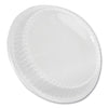 Durable Packaging Dome Lids for 8" Round Containers, 8" Diameter x 1.56"h, Clear, Plastic, 500/Carton
