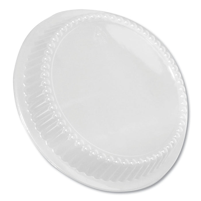 Durable Packaging Dome Lids for 8" Round Containers, 8" Diameter x 1.56"h, Clear, Plastic, 500/Carton