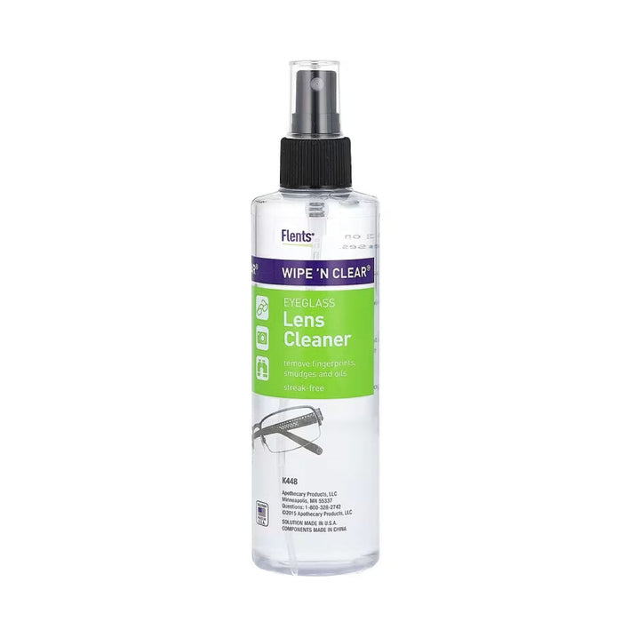Flents Wipe 'N Clear, Lens Cleaner, Eyeglass, 8 Fl Oz by Pasteur Pharmacy
