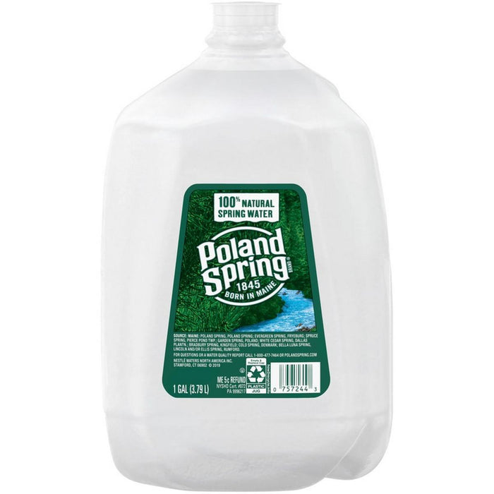 Poland Spring Brand 100% Natural Water, 6 x 1-gallon Plastic Jug by Pasteur Pharmacy