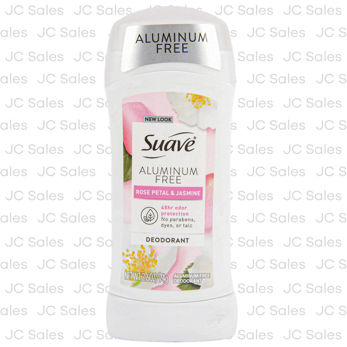 Suave Deodorant, Rose Petal & Jasmine, Aluminum Free 2.6 Oz by Pasteur Pharmacy