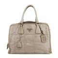 Prada Nappa Antique Quilted 2Way Tote Bag Grey #3227 by Bolt Boutique