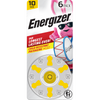 Energizer Hearing Aid Batteries, Size 10, Yellow Tab, 6-Pk