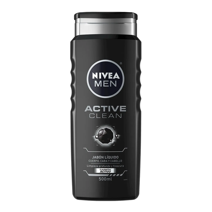 Nivea Active Clean Body Wash, Deep Clean, With Natural Charcoal by Pasteur Pharmacy