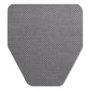 TOLCO Komodo Urinal Mat, 18 x 20, Gray, 6/Carton