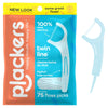 Plackers Twin-Line Dental Floss Picks (Cool Mint Flavor)