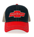 Chevy Red Logo Patch Hat - Blue and Red by Tee Luv