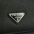Prada Saffiano Leather Black Continental Long Wallet #3228 by Bolt Boutique