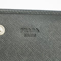 Prada Saffiano Leather Black Continental Long Wallet #3228 by Bolt Boutique