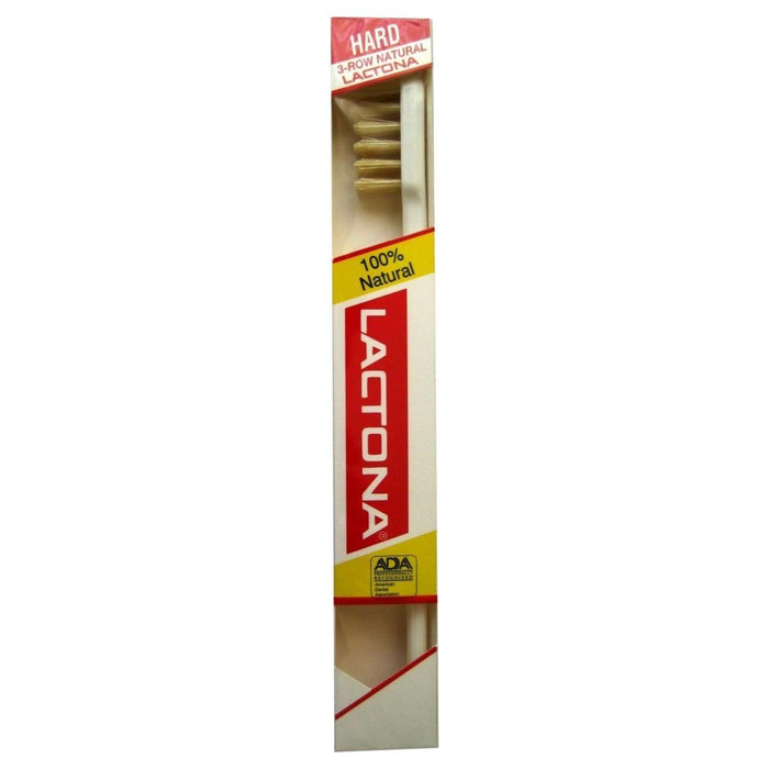 Lactona Hard M 41 Natural Bristle 4-Row Toothbrush by Pasteur Pharmacy