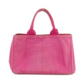 Prada Pink Canvas Medium Canapa Logo Tote #3229 by Bolt Boutique