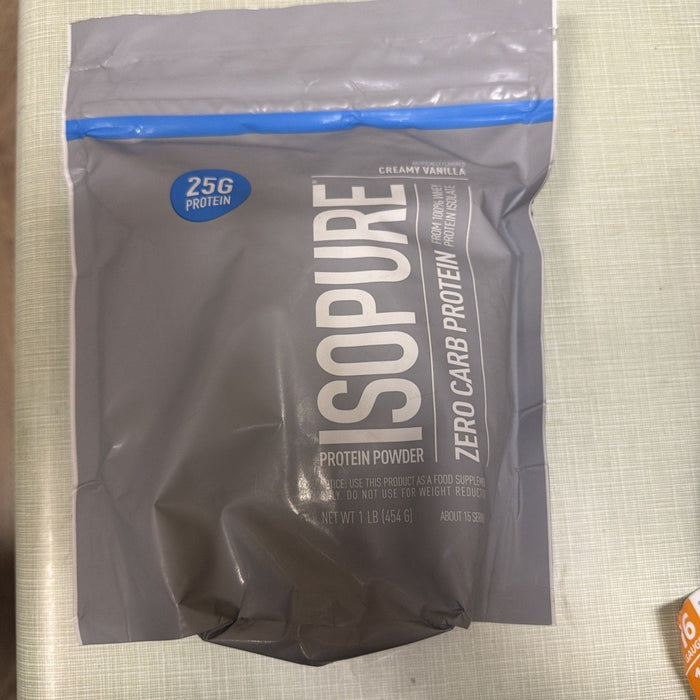Isopure Zero Carb Whey Isolate Creamy Vanilla 1 Lb 15 Servings exp 02/27 by Price Is Right Miami