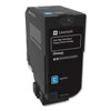 Lexmark 74C1HC0 Return Program Unison High-Yield Toner, 12,000 Page-Yield, Cyan