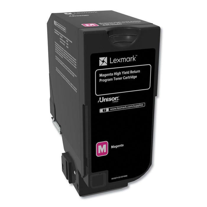 Lexmark 84C1HM0 Return Program Unison High-Yield Toner, 16,000 Page-Yield, Magenta
