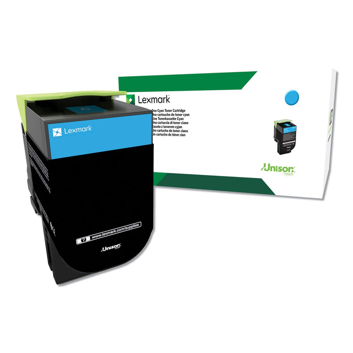 Lexmark C544X4CG Return Program Extra High-Yield Toner, 4,000 Page-Yield, Cyan