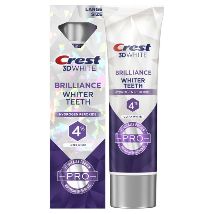 Crest Toothpaste, Anticavity, Fluoride, Ultra White, Brilliance, Large Size 3.8 Oz by Pasteur Pharmacy