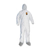 KleenGuard A45 Liquid and Particle Protection Surface Prep/Paint Coveralls, Medium, White, 25/Carton