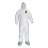 KleenGuard A45 Liquid and Particle Protection Surface Prep/Paint Coveralls, Large, White, 25/Carton