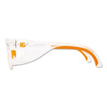 KleenGuard Maverick Safety Glasses, Clear/Orange, Polycarbonate Frame, 12/Box