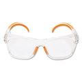 KleenGuard Maverick Safety Glasses, Clear/Orange, Polycarbonate Frame, 12/Box