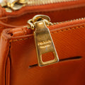 Prada Saffiano Vitello Orange Galleria 2Way Tote Bag #3231 by Bolt Boutique