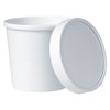 Dart Flexstyle Food Lid Container, 12.1 oz, 3.6" Diameter, White, Plastic, 250/Carton