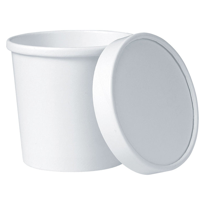 Dart Flexstyle Food Lid Container, 12.1 oz, 3.6" Diameter, White, Plastic, 250/Carton