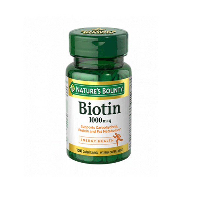 Nature's Bounty Biotin, 1000 Mcg, Coated Tablets by Pasteur Pharmacy