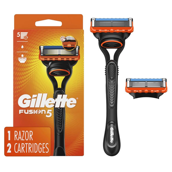 Gillette New) Fusion 5 Men's Razor Blade Refills - 2 Razors Blades by Pasteur Pharmacy