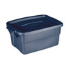 Rubbermaid Roughneck Storage Box, 3 gal, 10.63" x 15.69" x 7", Dark Indigo Metallic