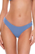 Becca Pucker up Textured Shirred-Back Hipster Bikini Bottoms Womens Swimsuit by Vanessa Jane