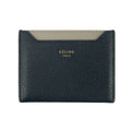 Celine Bicolor Blue / Grey Leather Card Case Holder Wallet #3236 by Bolt Boutique