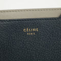 Celine Bicolor Blue / Grey Leather Card Case Holder Wallet #3236 by Bolt Boutique