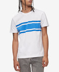 Calvin Klein Mens Chest Stripe T-Shirt Cotton, White, Size XXL by Vanessa Jane