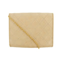 Chanel Coco Mark Mini Quilted Push Lock Chain Shoulder Bag Beige #3238 by Bolt Boutique