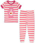 MJC International Girls Love-a-Lot Bear Stripe Pajama Toddler Set, Size 4T by Vanessa Jane