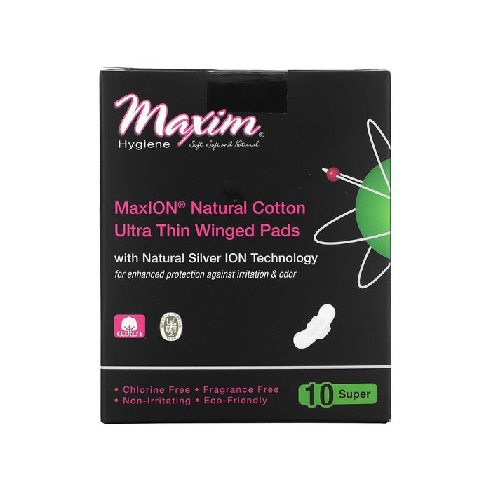 Maxim Hygiene Maxion Natural Ultra Thin Winged Pads, Super by Pasteur Pharmacy