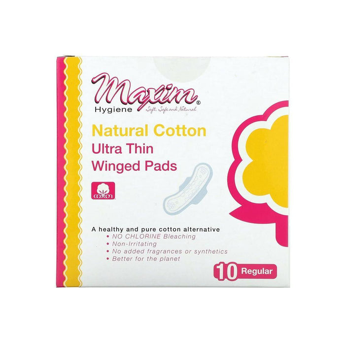 Maxim Hygiene Products Natural Ultra Thin Winged Pads, Unscented, Daytime by Pasteur Pharmacy