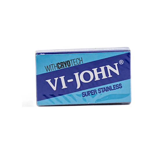 Vi-john 10 Super Stainless Double Edge Razor Blades by Pasteur Pharmacy