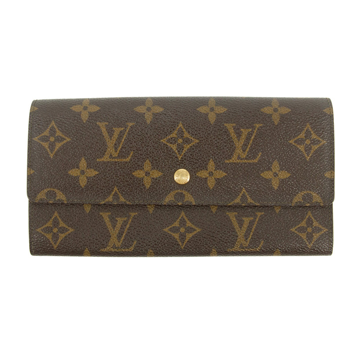 Louis Vuitton Monogram Canvas Brown Sarah Long Wallet #3244 by Bolt Boutique